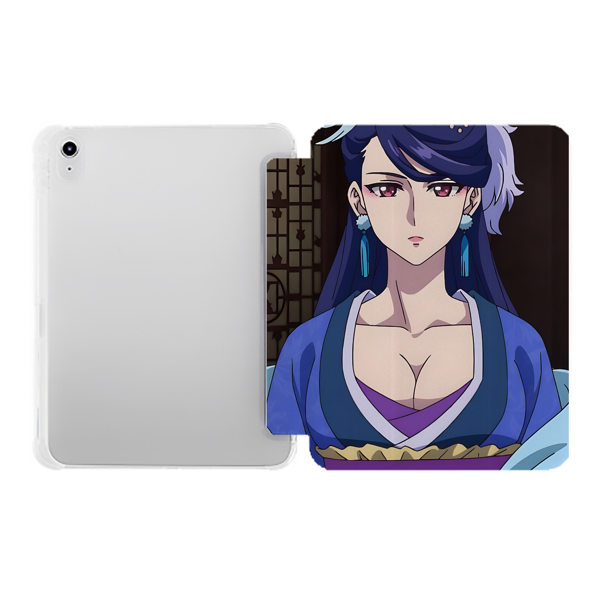 （画像用） 薬屋のひとりごと The Apothecary Diaries IPad ケース ペン収納付き 三つ折りスタンド PUレザー×シリコン 対応機種9.5/10.5/10.9インチ